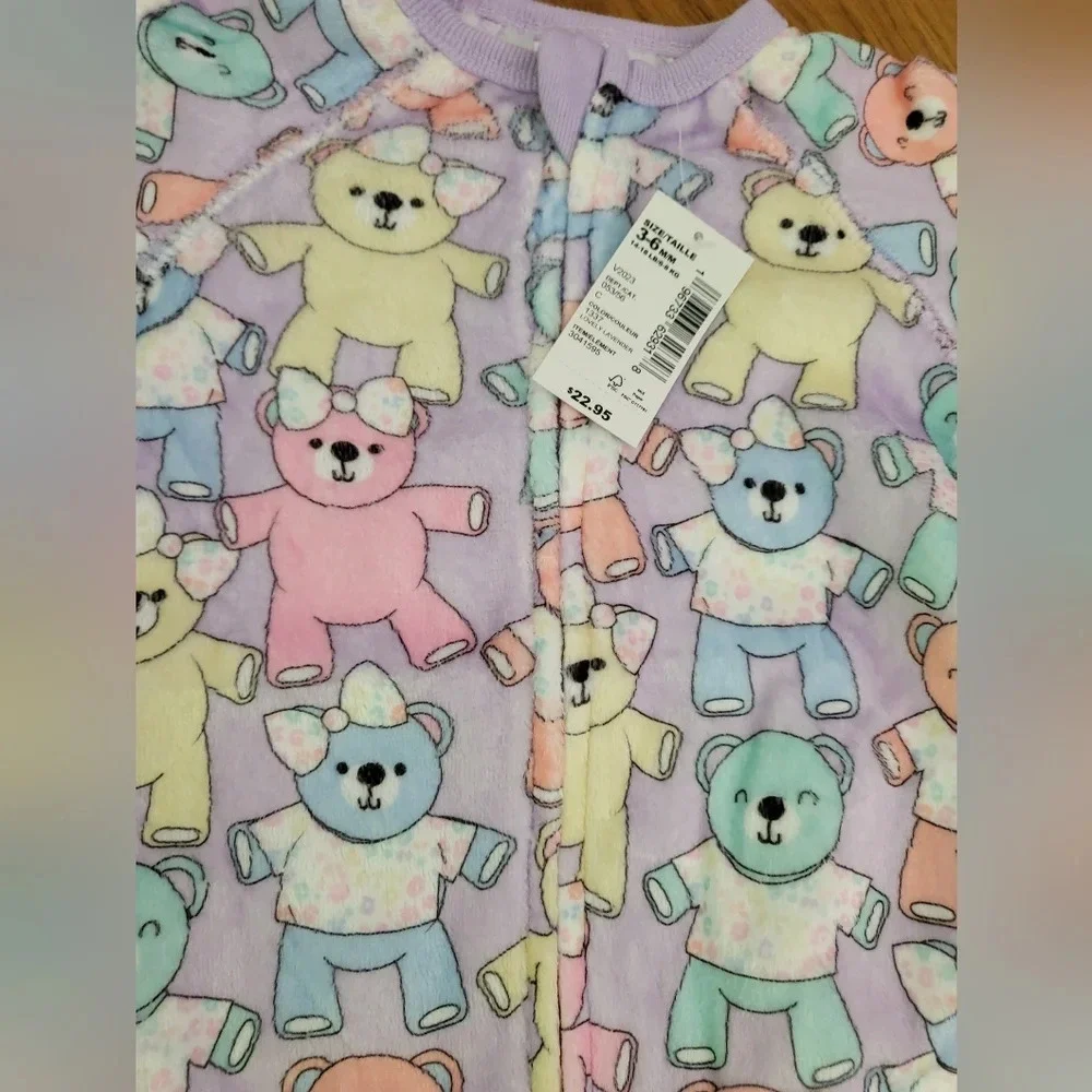 Pj place bear pajama Baby 3-6‎ Mth New